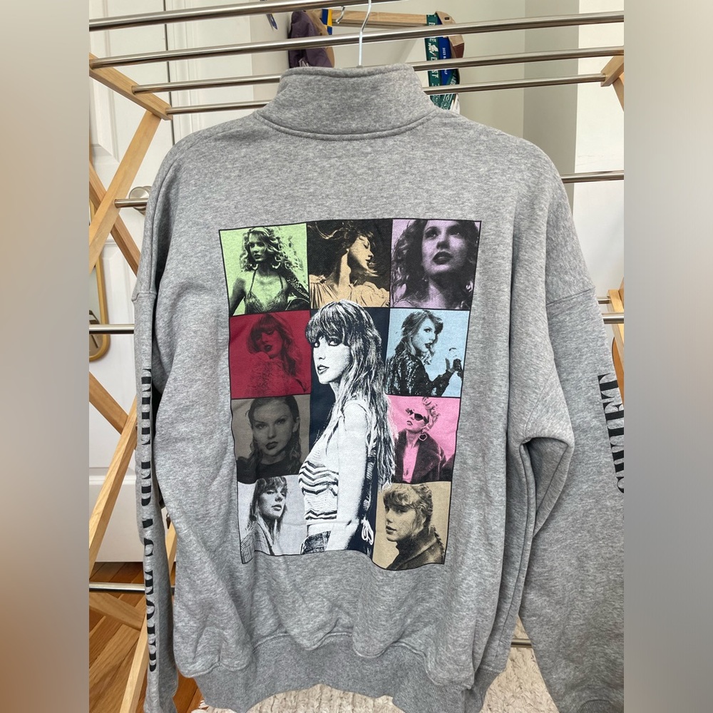 Eras Tour Gray Zip-Up, Brand New!